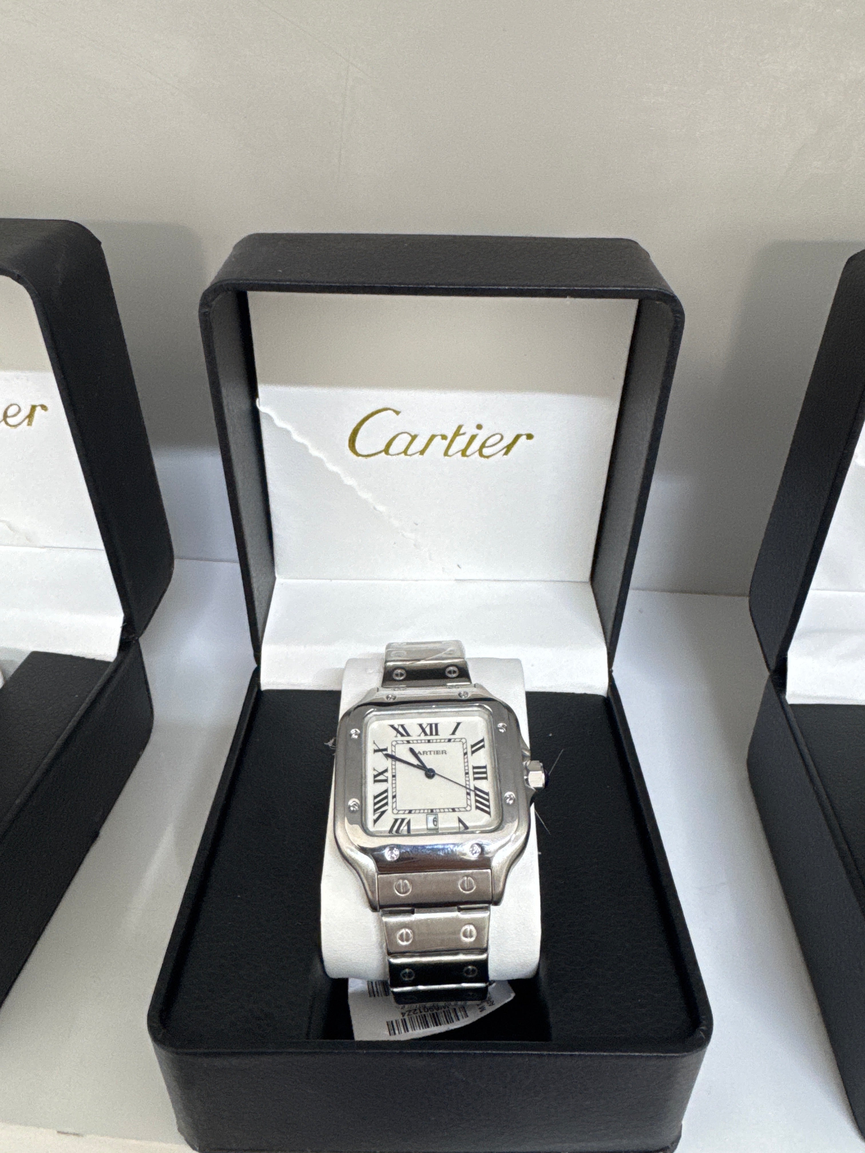 CARTIER SANTOS - BLACK SILVER