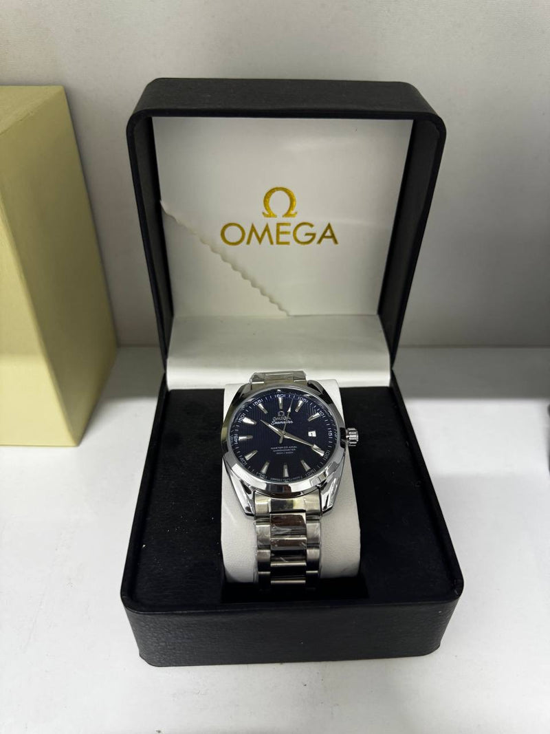 OMEGA- BLUE SILVER
