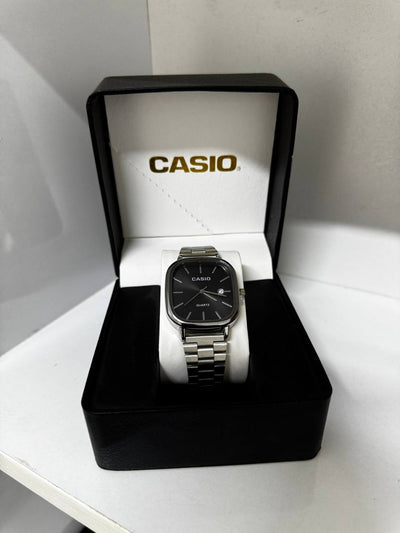 CASIO QUARTZ - BLACK SILVER