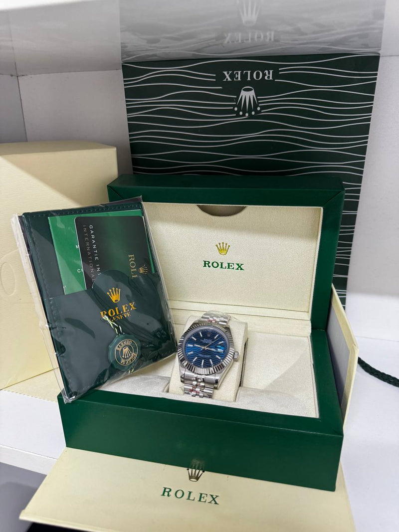 ROLEX DATEJUST - BLUE STCIK